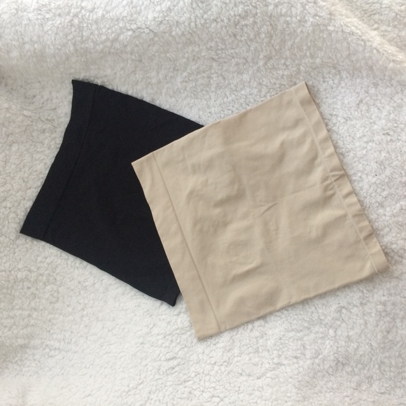 Set of 2 Belly Bands Black and Nude - Picture 2 of 6